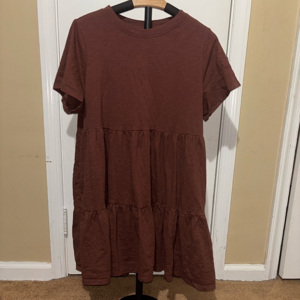 Old Navy Chocolate Brown T-Shirt Dress